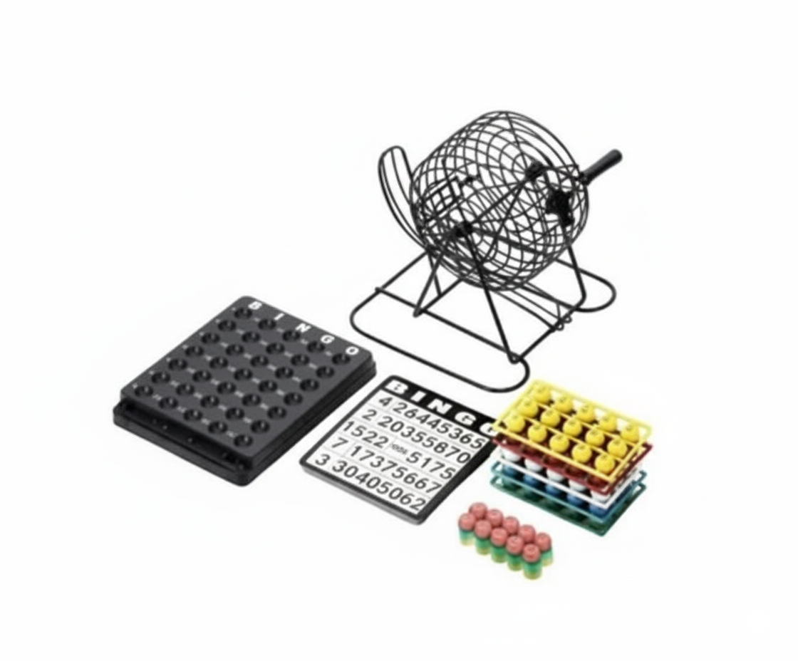 Set Completo de Bingo Jaula Metálica Profesional