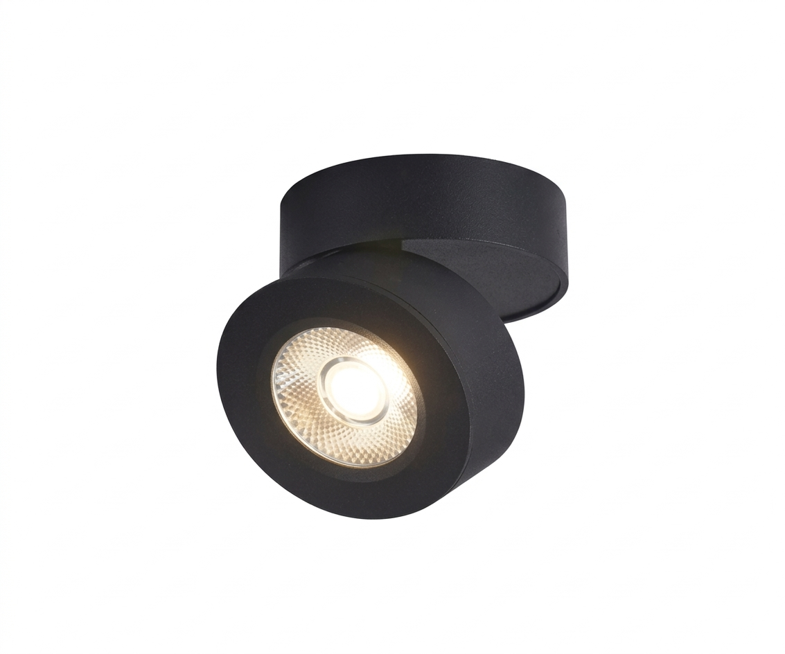 Aplique Pared LED COB 7W Dirigible Negro Mate - UNIVERSO LED