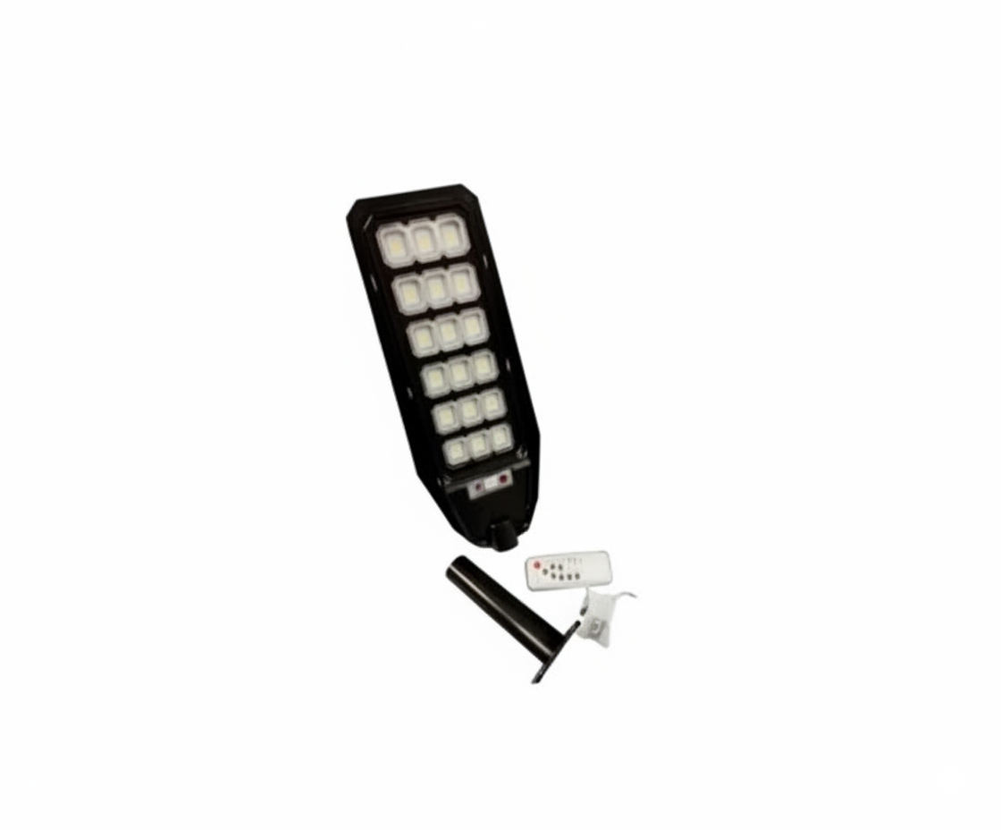 Lámpara Poste Solar LED 400W Reflector Exterior Automático