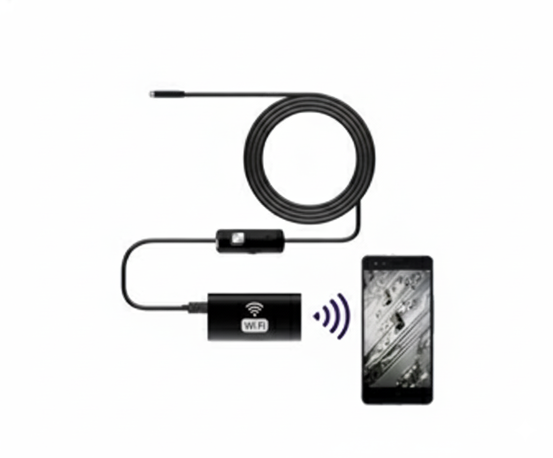 Cámara de Inspección WiFi Endoscopica Flexible 1080P