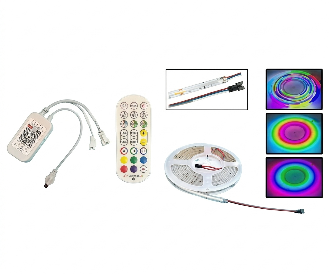 Kit Cinta LED COB RGB 10M Iluminación Uniforme y Decorativa - UNIVERSO LED
