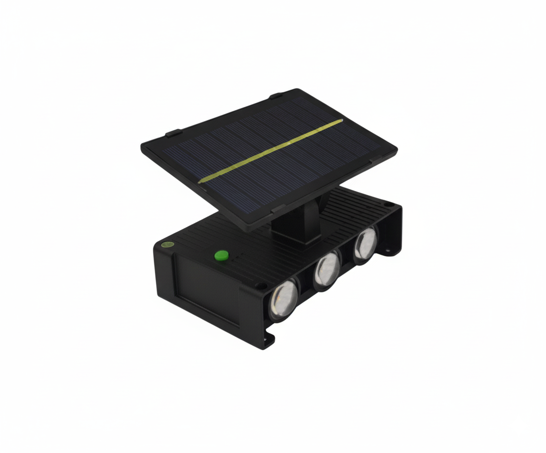 Aplique Solar Exterior 6 LED Luz Cálida 3000K