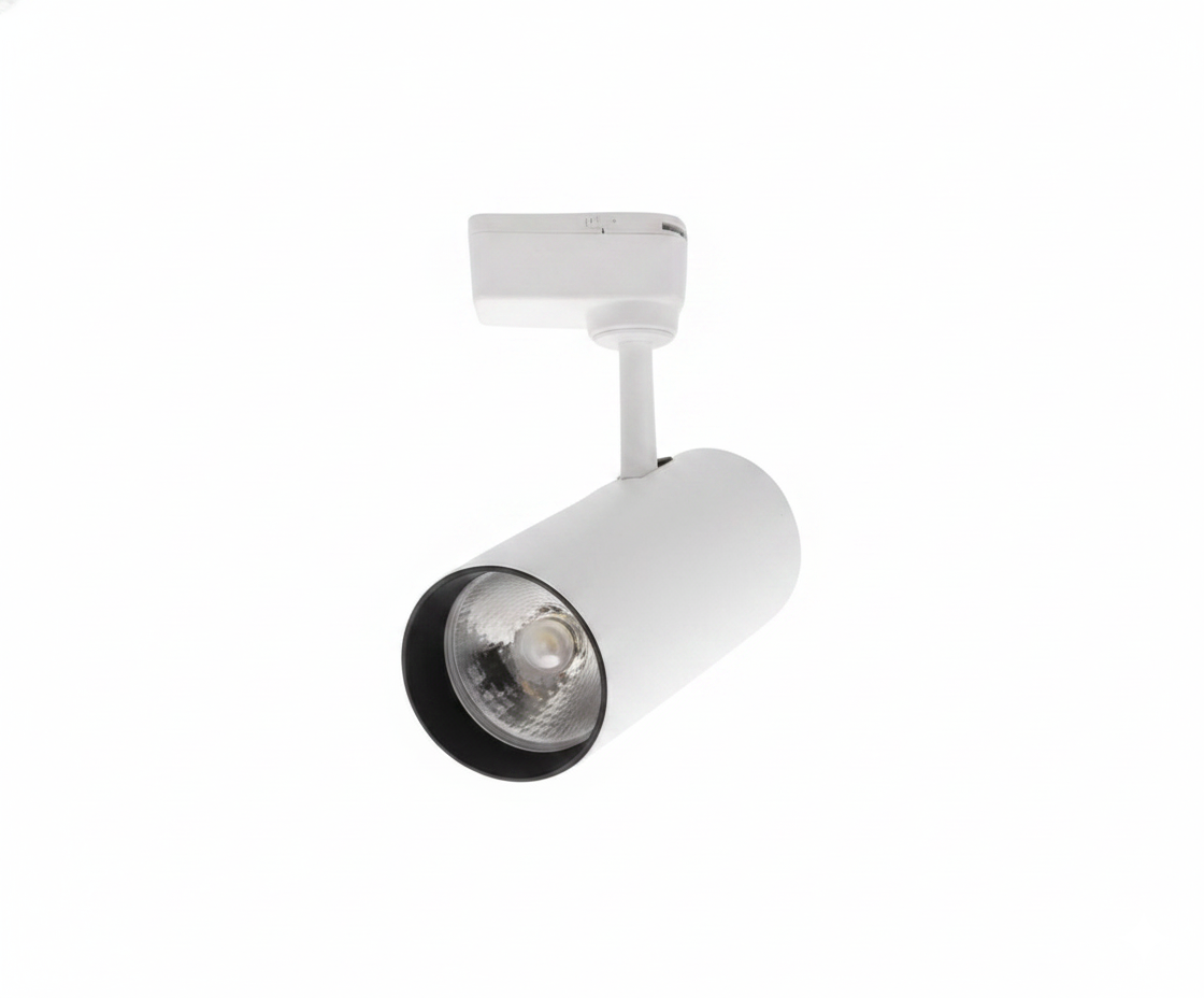 Spot LED Proyector para Riel 30W Luz Cálida Profesional Cuerpo Blanco - UNIVERSO LED