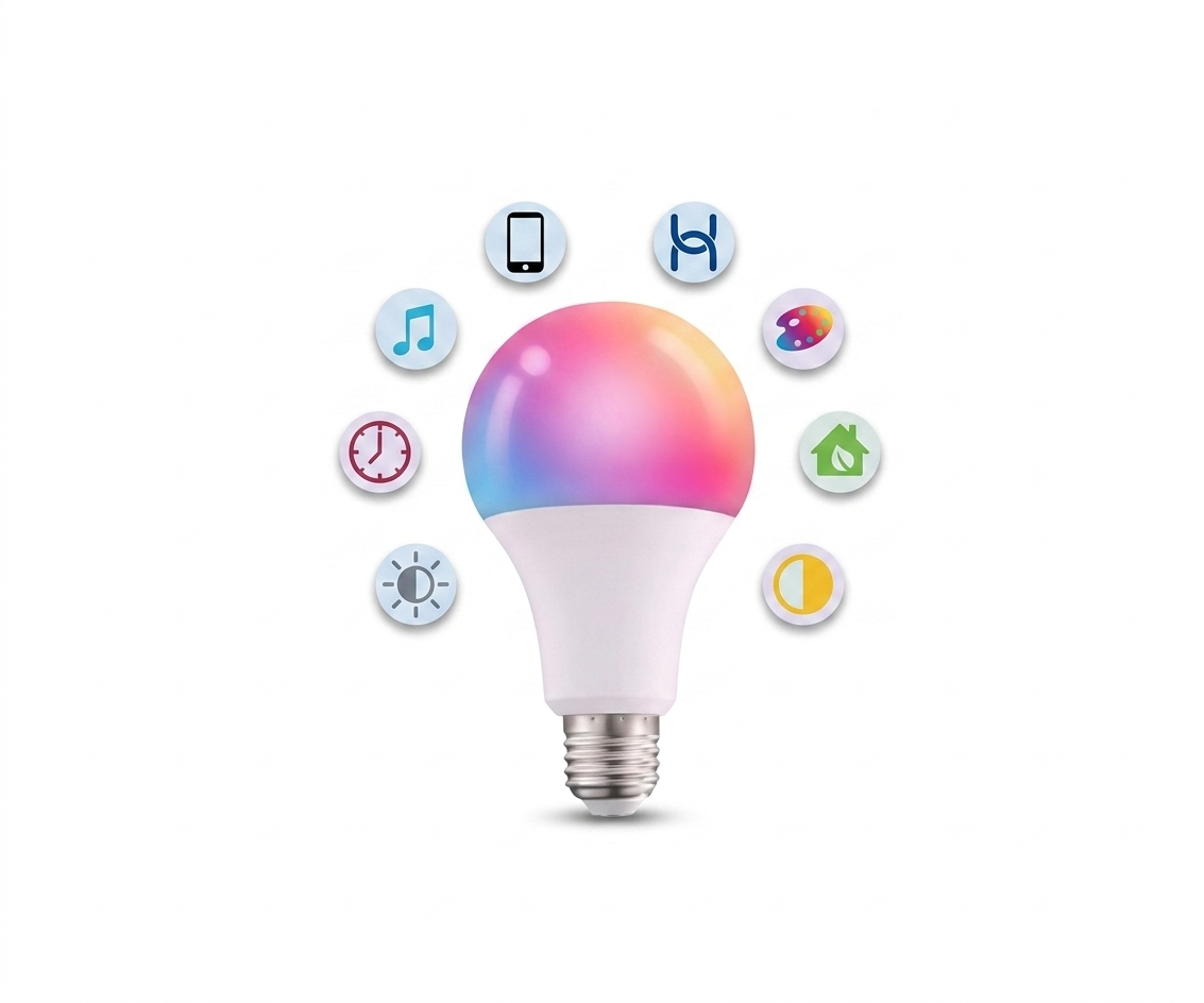 Foco LED Inteligente RGB, Wi-Fi y Sincronización Musical - UNIVERSO LED
