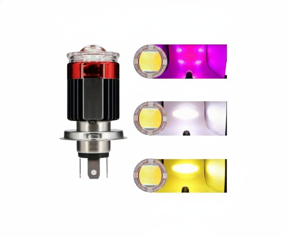 Foco Led H4 para Moto Doble Color Ojo de Diablo - UNIVERSO LED