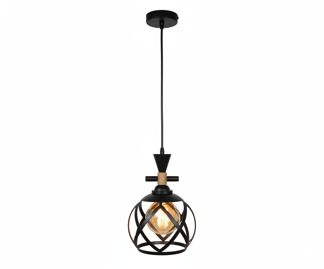 Lámpara Colgante Forja Natural Estilo Rústico Industrial - UNIVERSO LED