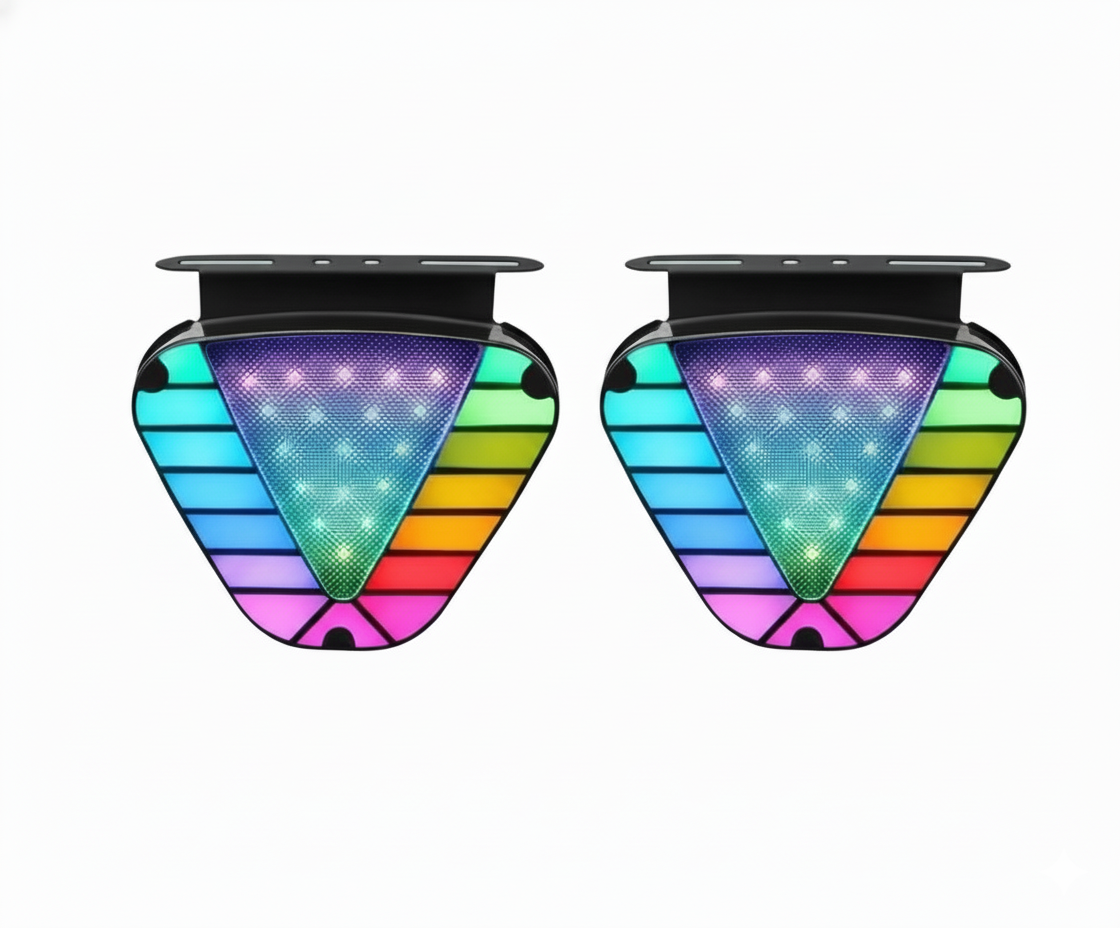 Luz de Freno Triangular RGB Estilo F1 Dinámica