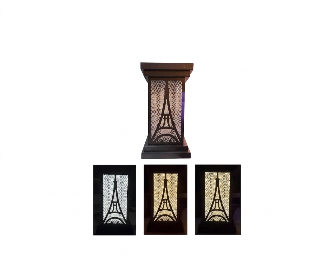 Aplique de Pared Exterior Torre Eiffel Cristalina (LED Tricolor) - UNIVERSO LED