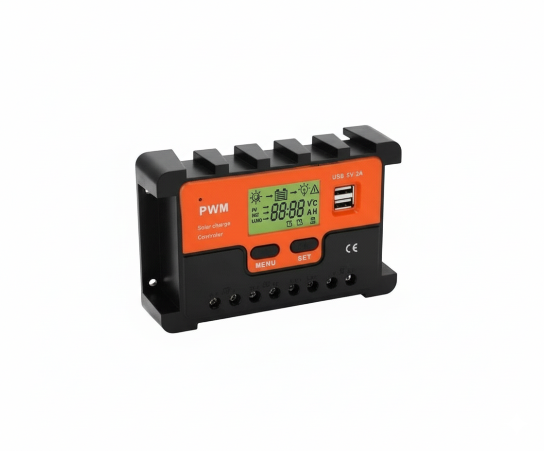 Controlador de Carga Solar PWM 40A Gestión Eficiente 12V/24V
