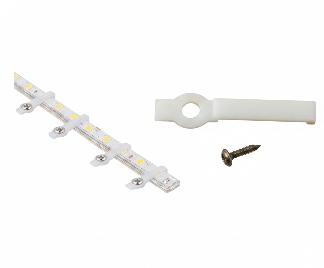 Clip de Montaje para Cinta LED Fijación Segura con Tornillos - UNIVERSO LED