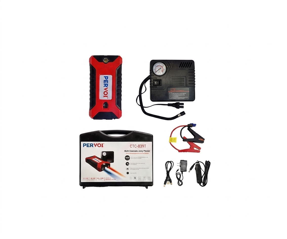 Arrancador de Batería Pervoi 600A Powerbank de Rescate con Linterna SOS - UNIVERSO LED