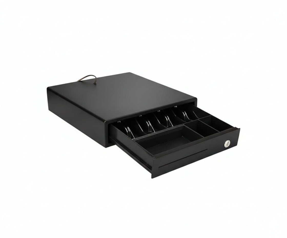 Caja Registradora de Efectivo Gaveta Compacta 4 Compartimentos