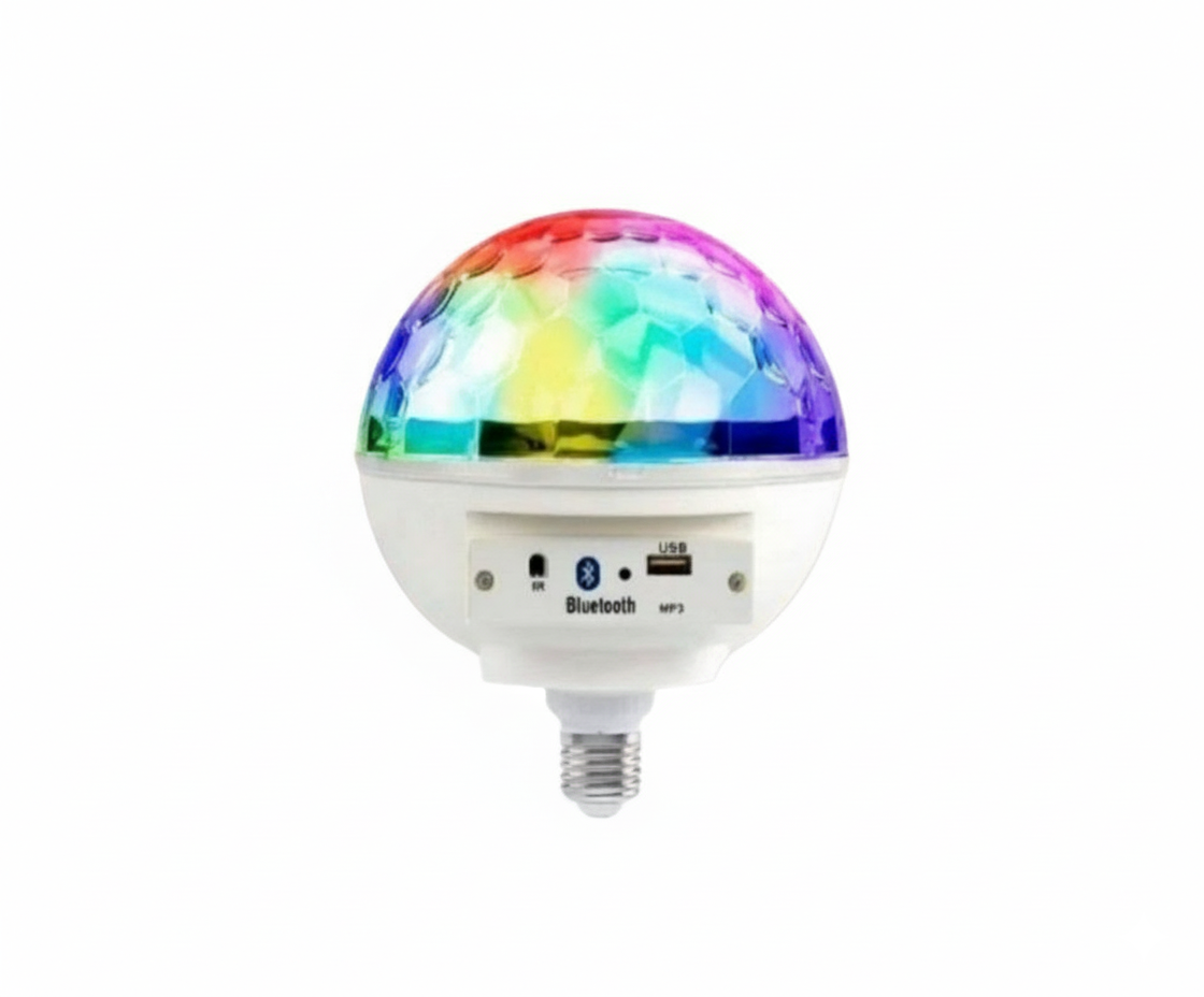 Foco Parlante Disco LED Bluetooth USB E27