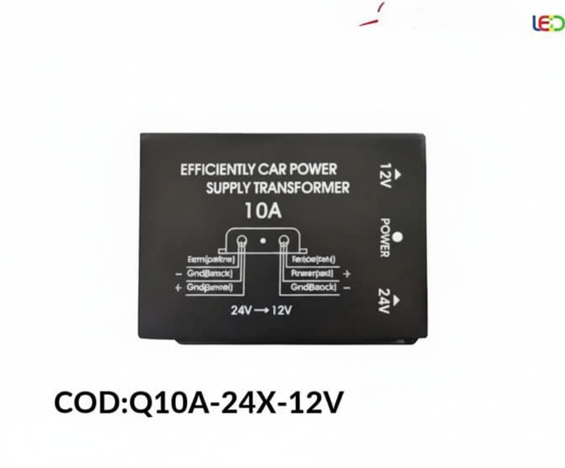 Transformador de Voltaje 24v - 12v 10A