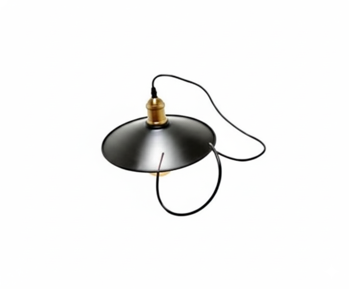 Lámpara Colgante Cónico Ébano Estilo Minimalista Industrial con Acabado Mate - UNIVERSO LED