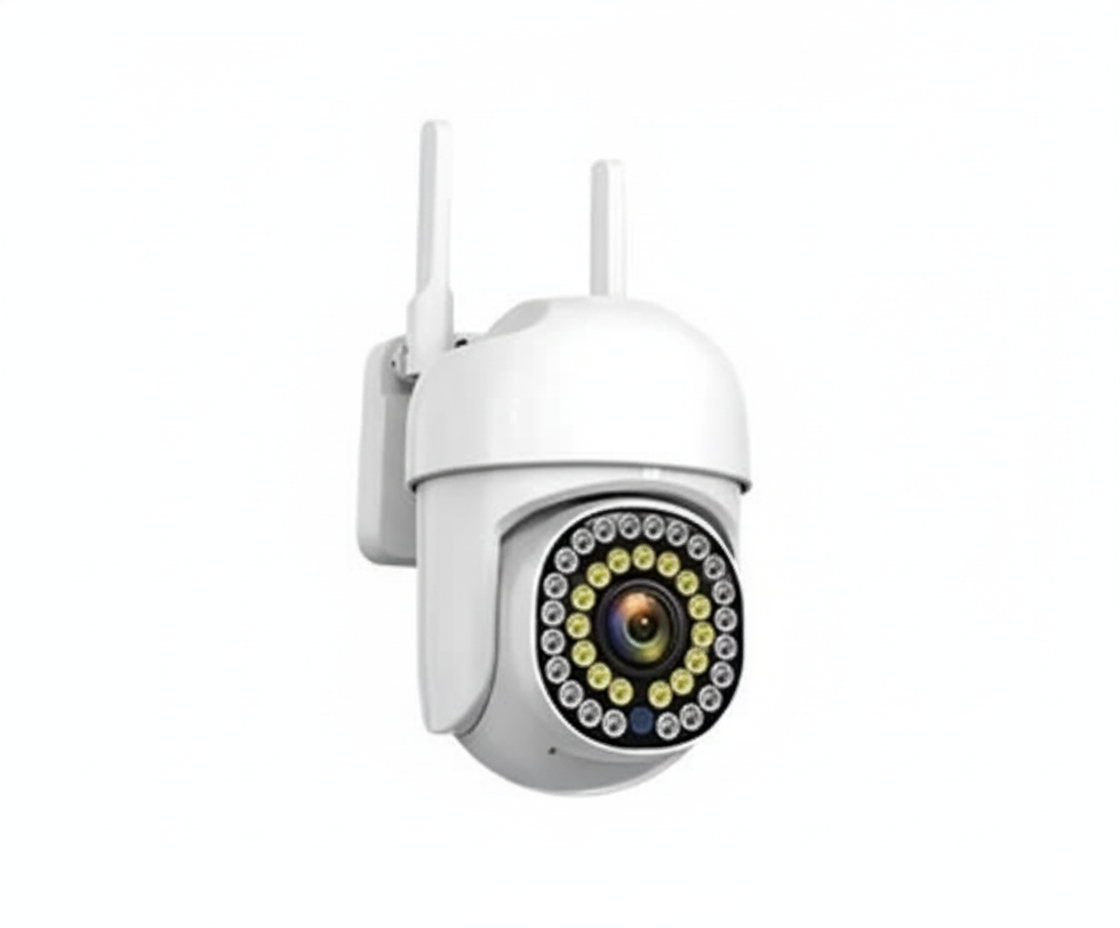 Cámara de Seguridad PTZ Exterior WiFi Visión 360° y Audio