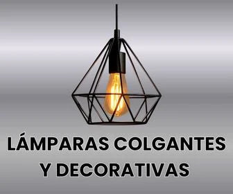 LÁMPARAS COLGANTES Y DECORATIVAS