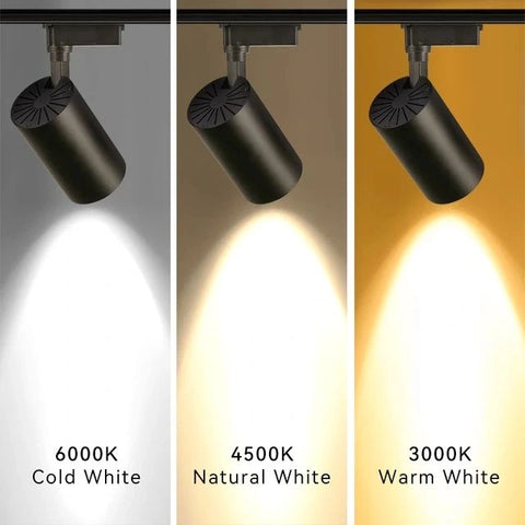 Spot LED 30w para riel con foco track light lampara de pista techo reflector