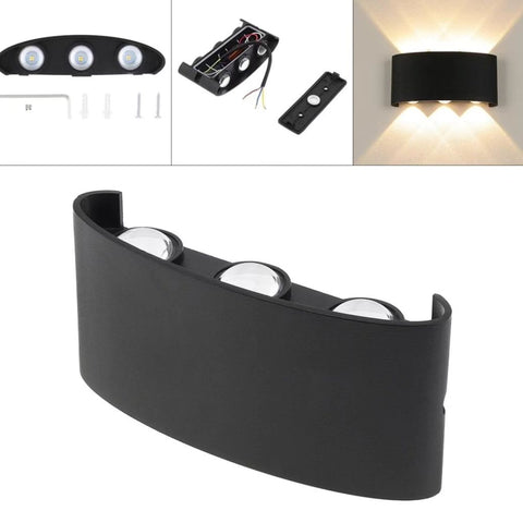 Aplique Lampara LED de pared BIDIRECCIONAL exterior LUZ CALIDA
