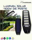 Lampara solar 400w Poste alumbrado publico