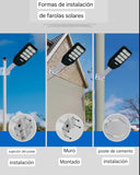 Lampara led solar 300w Poste alumbrado publico