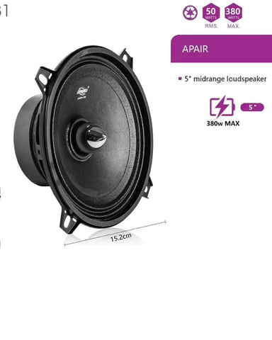 Parlante tipo Bala 4 5 6.5 pulgadas 280/380/580w PerVoi Medio Altavoces para auto