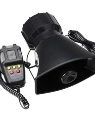 Megafono Sirena Policial 5 TONOS Alarma Altavoz para auto - UNIVERSO LED