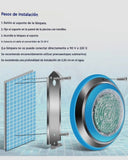 Lampara Foco LED Sumergible para piscina Blanco/Azul 12w ip68