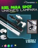 RIEL para Spot LED Uniones Recto y en L iluminacion puntual