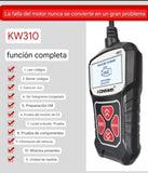 Scanner Automotriz OBDII KW310 Multimarca