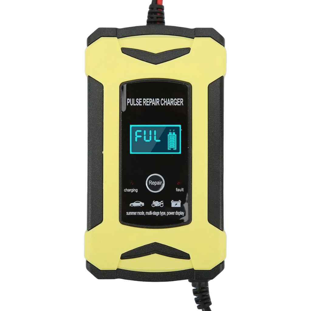 Cargador De Batería Inteligente 12v 6a Pantalla Lcd 3 En 1 - UNIVERSO LED