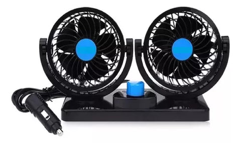 Ventilador para auto giratorio portatil doble
