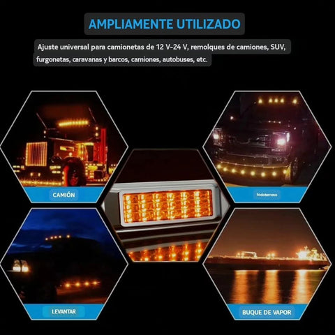 Luz led guía lateral para iluminar auto