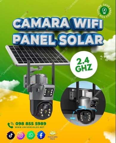 Camara Solar 4k WiFi 8MP