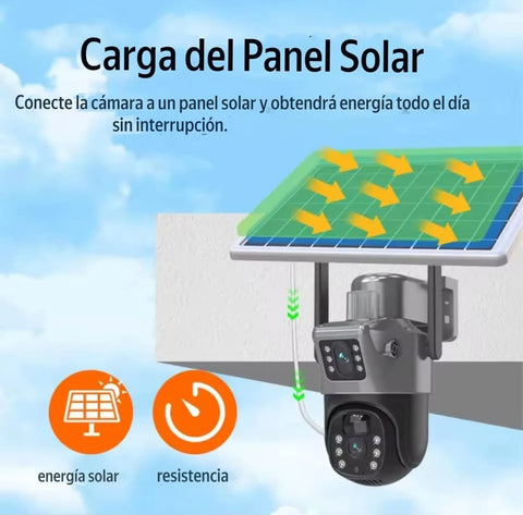 Camara Solar 4k WiFi 8MP