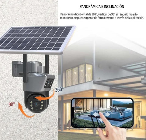 Camara Solar 4k WiFi 8MP