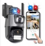 Cámara de vigilancia wifi doble lente