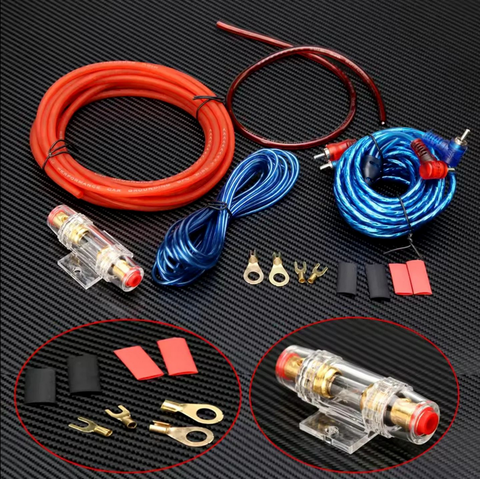 Kit Amplificador Cables de Audio para Auto
