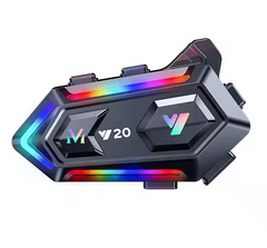 Audífonos para casco de moto Bluetooth RGB