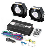 Sirena Megáfono Policial de 600W con Control Remoto Inalámbrico