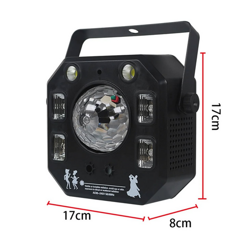 Luz LED Laser 3 en 1 Bola Magica iluminación para eventos