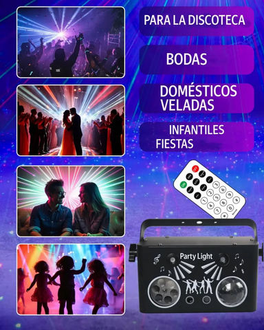 Luz LED Laser 4 en 1 Nebulosa