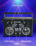 Luz LED Laser 4 en 1 Nebulosa