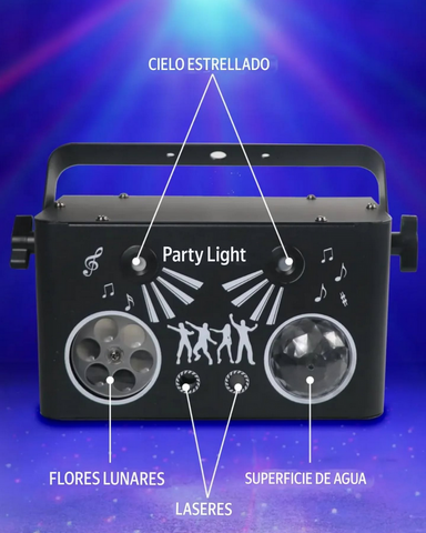 Luz LED Laser 4 en 1 Nebulosa