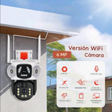 Cámara de seguridad triple lente wifi
