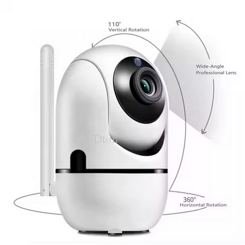 Camara de seguridad IP wifi para bebe Monitor inteligente vigilancia de interiores HD en la nube Seguimiento automático inteligente