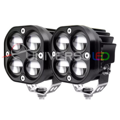 Exploradora LED 4 lupas cuadruple Neblinero Faro Bicolor 40w