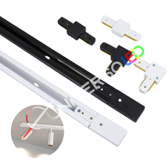 RIEL para Spot LED Uniones Recto y en L iluminacion puntual