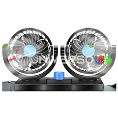 Ventilador Doble 360 giratorio para auto portatil