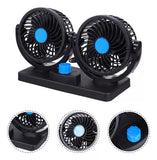 Ventilador para auto giratorio portatil doble